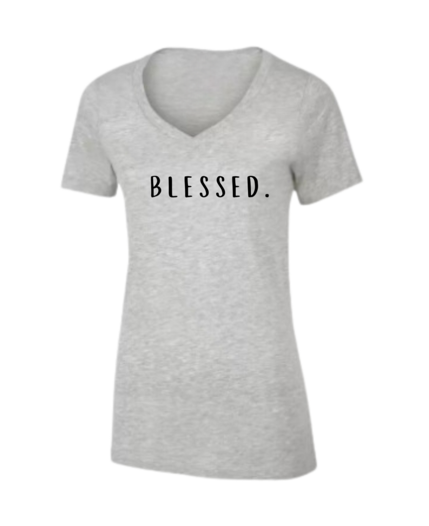 Blessed Ladies V-neck Tee