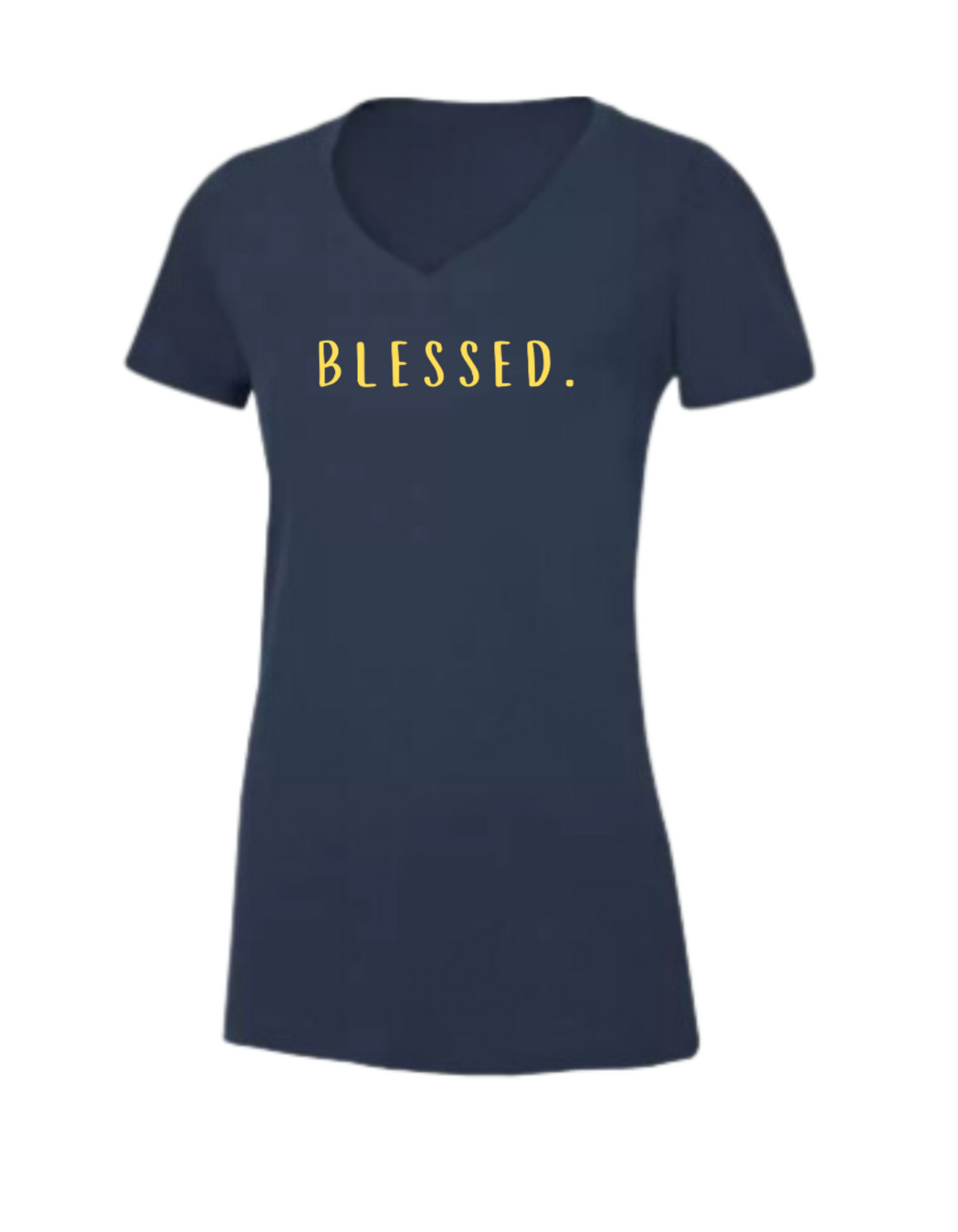 Blessed Ladies V-neck Tee